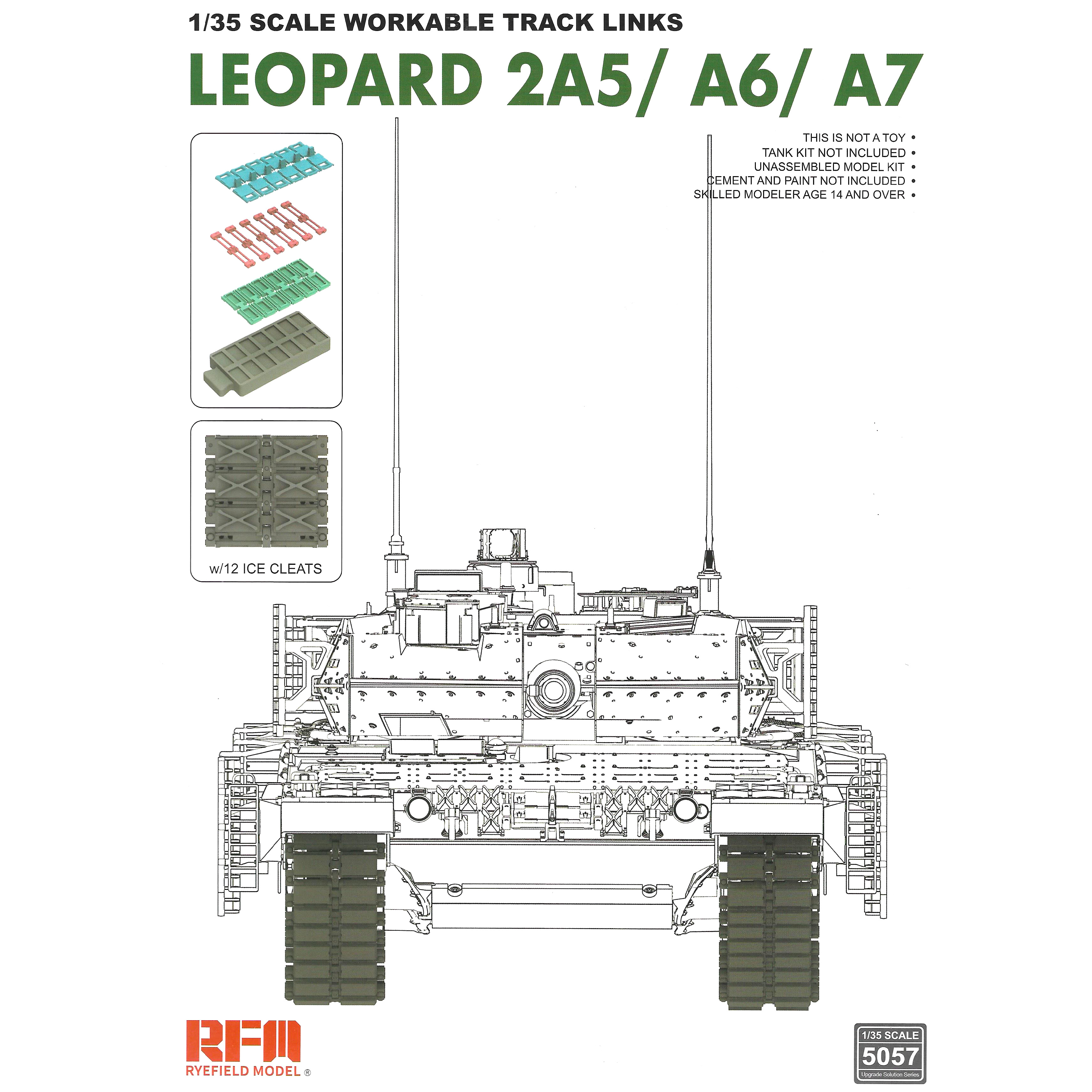 RM-5057 Rye Field Model 1/35 Set of Mobile tracks for Leopard 2A5/A6/A7