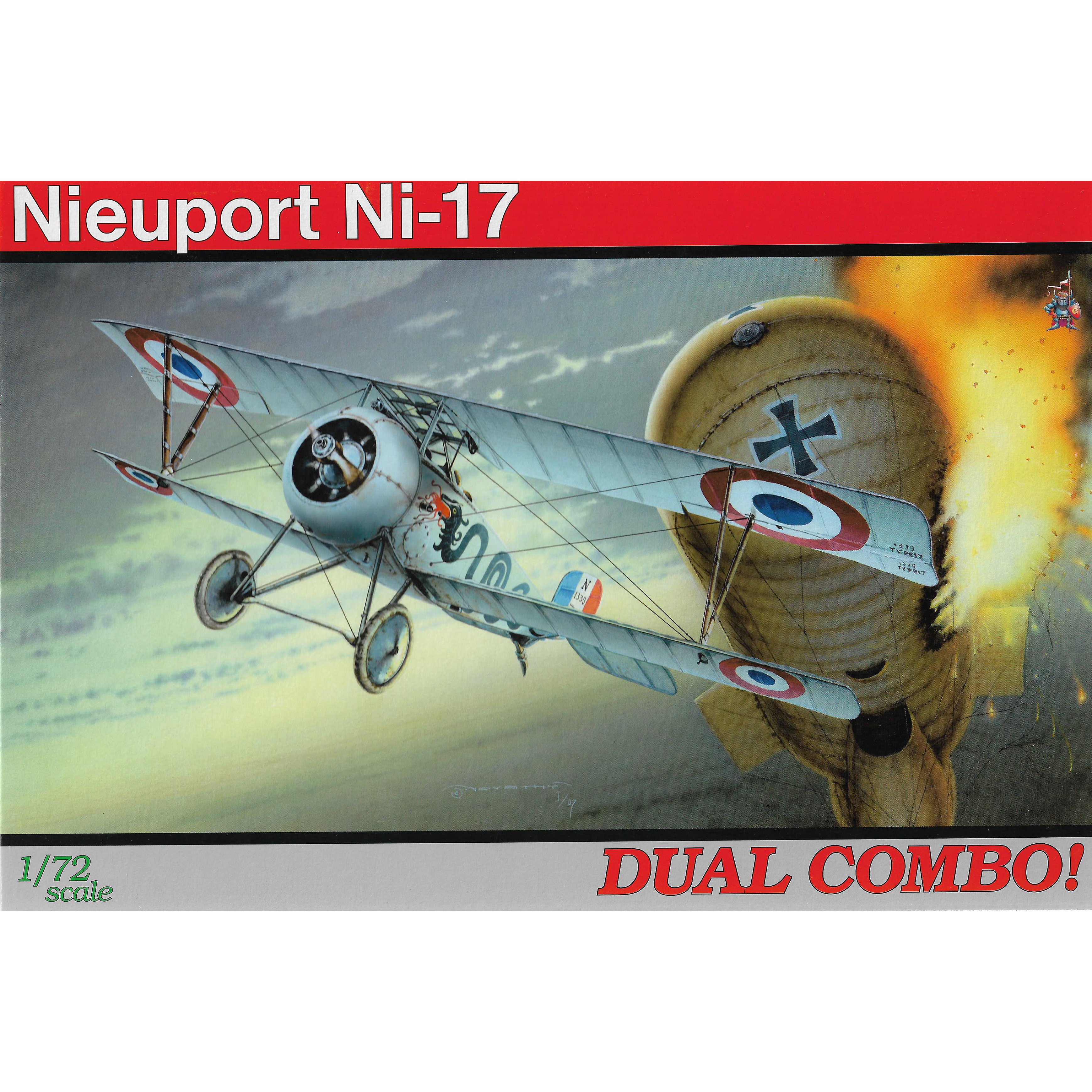 7071 Edward 1/72 Nieuport Ni-17 Biplane (two models in one box)