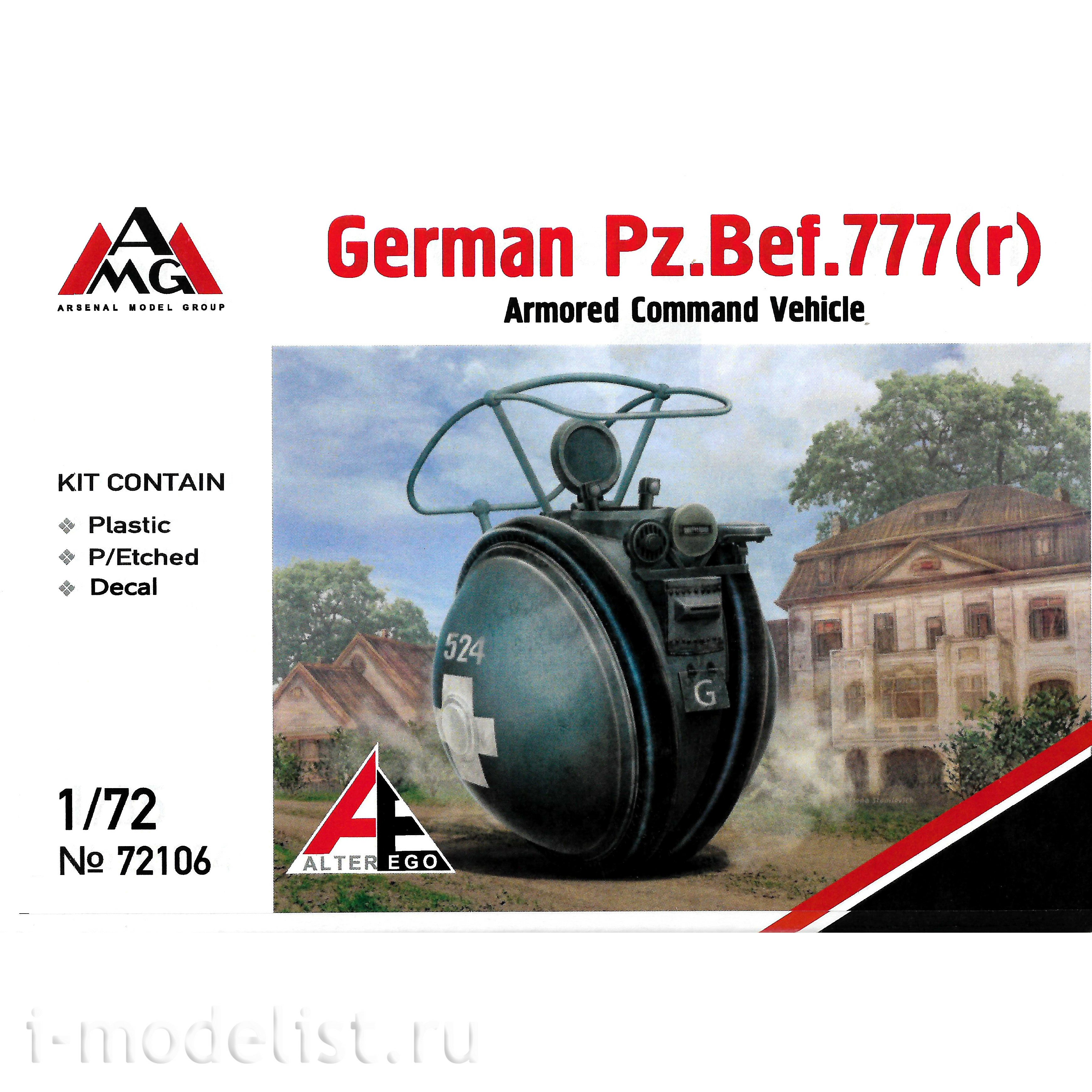 AE72106 AMG 1/72 German armored Command vehicle Pz. Bef. 777 (r)