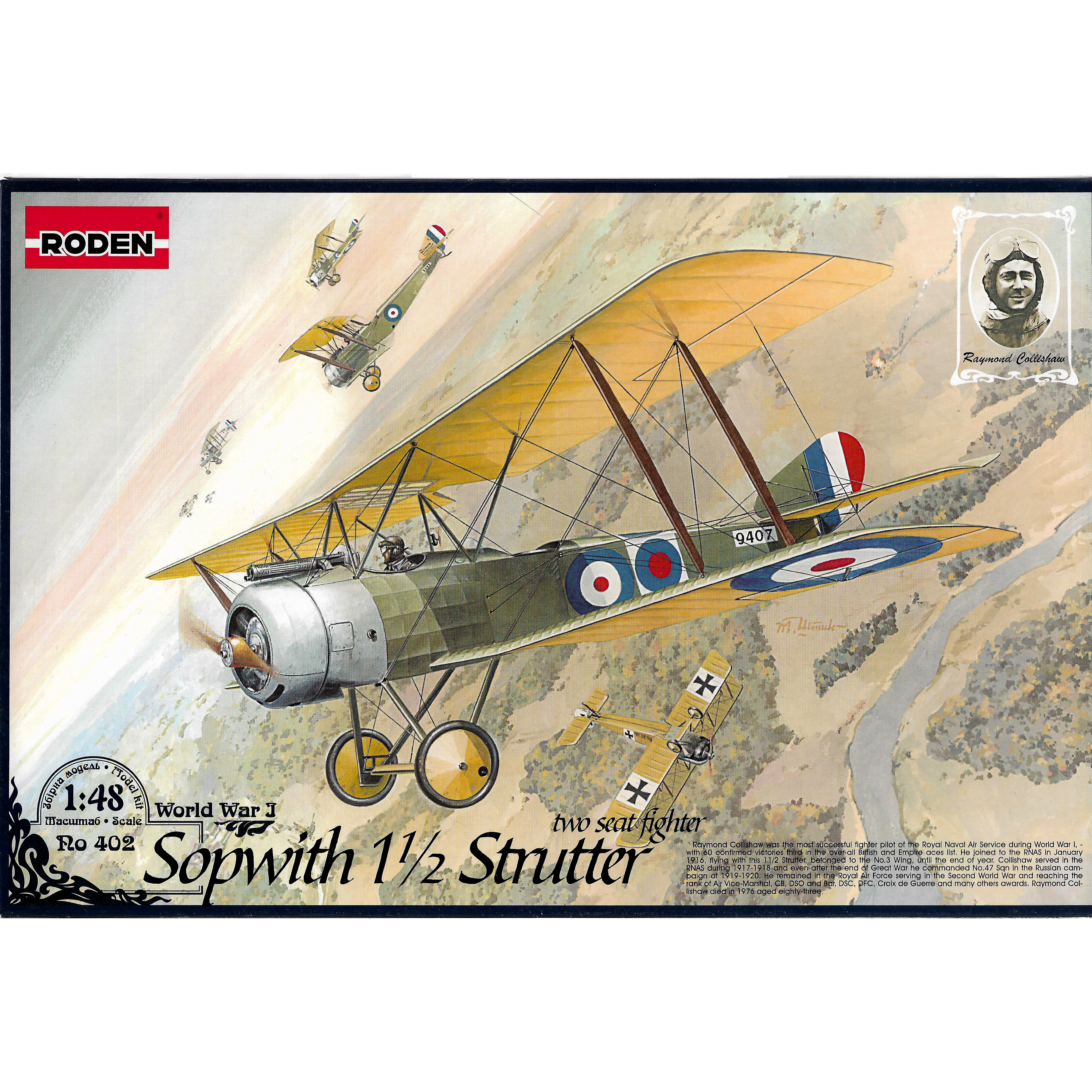 402 Roden 1/48 Plane Sopwith 1 1/2 STRUTER