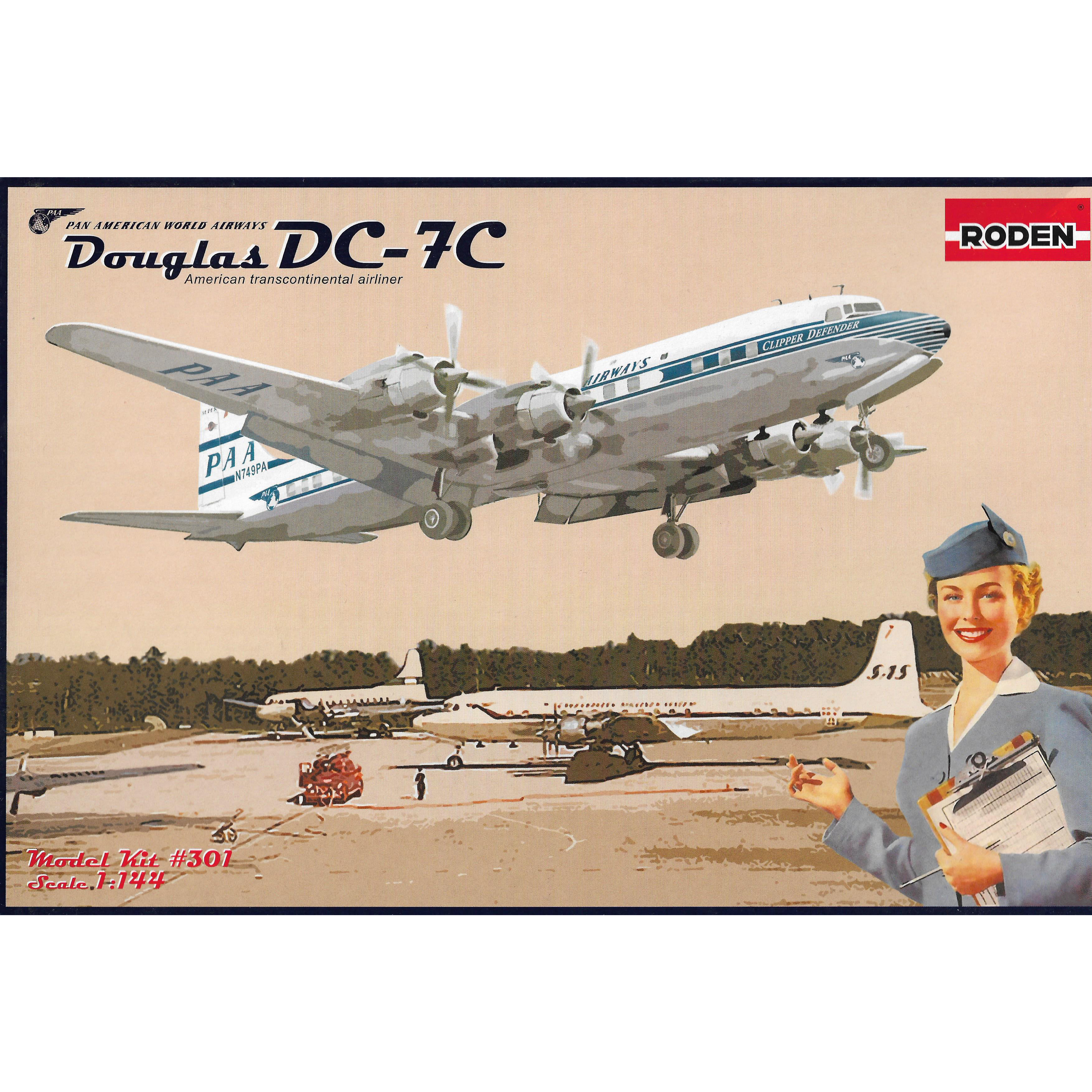 301 Roden 1/144 DC-7C Pan American World Airways (PAA)