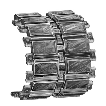 02056 Trumpeter 1/35 Tracks for Strv103 late Track links
