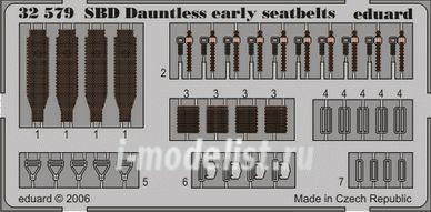 BIG3248 Eduard 1/32 a Complete set of photo-etched parts for the SBD-3/4