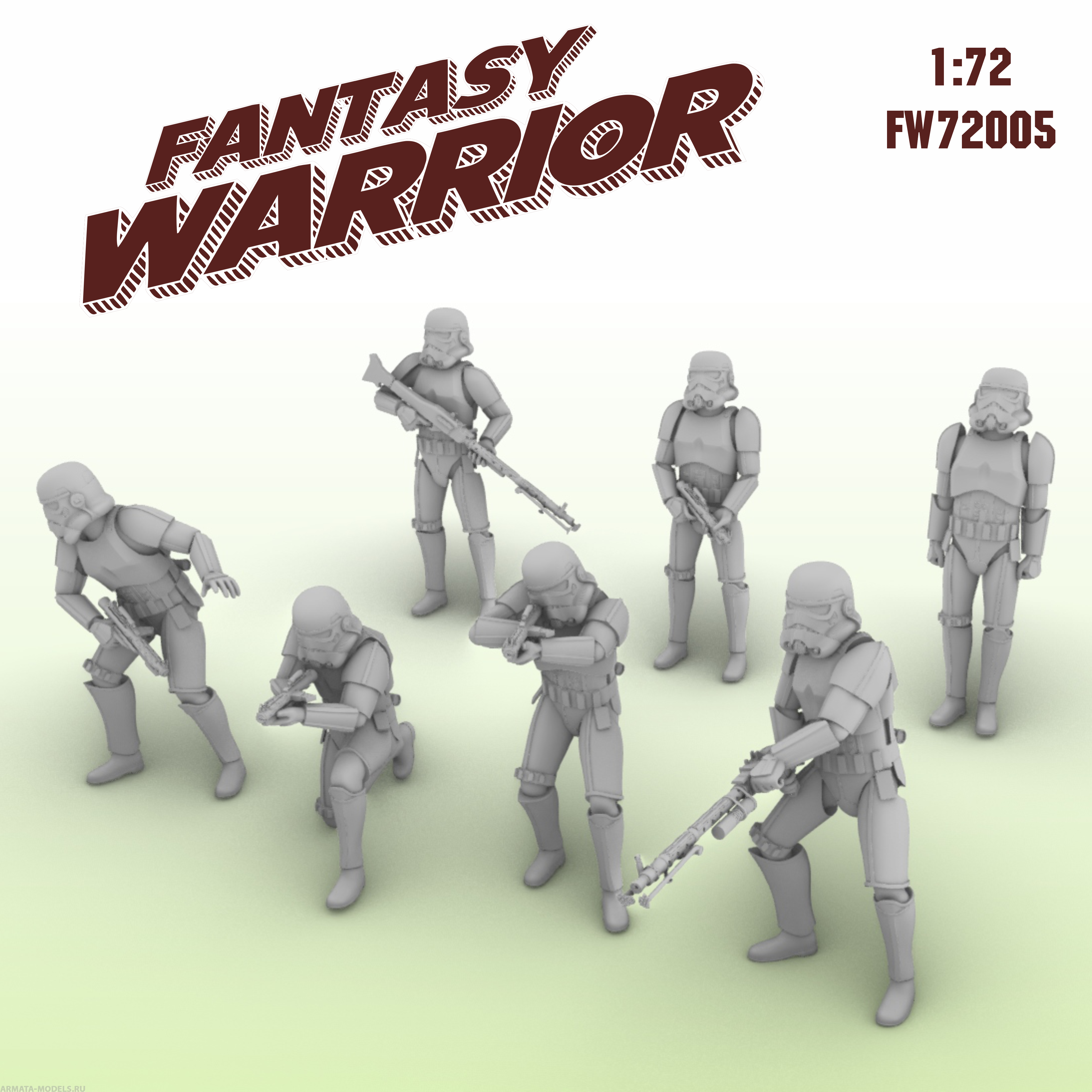 fw72005 Fantasy Warrior 1/72 Action Figures 