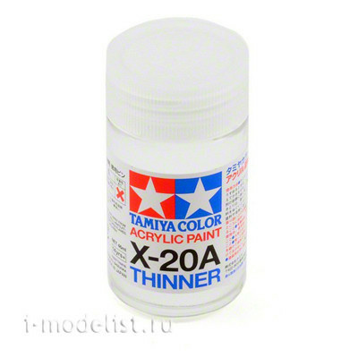 81030 Tamiya Solvent for acrylic paints Tamiya (X-20A)- 46 ml. glass jar