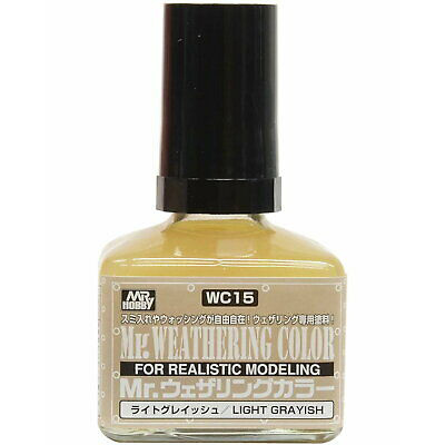 WC15 Gunze Sangyo Flush MR. WEATHERING COLOR - Light Grayish