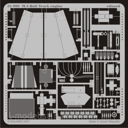 35999 Eduard 1/35 photo etched parts for M-4 Half Track engine