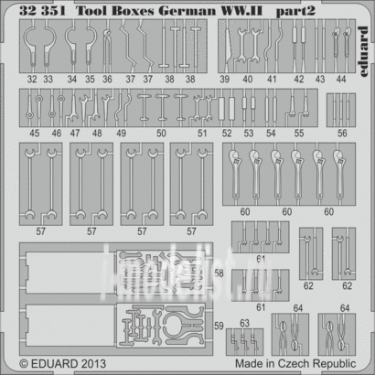 BIG3334 Eduard 1/32 a Complete set of photo-etched parts for Bf 109G-6