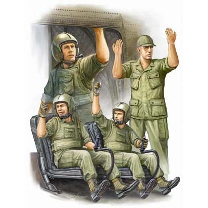 00417 Trumpeter 1/35 US Army CH-47 Crew in Vietnam