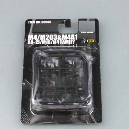 00506 Trumpeter 1/35 American machine gun AR-15/M16/M4 FAMILY-M4/M203 and M4A1