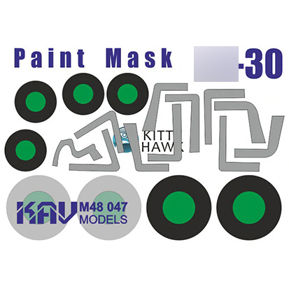M48 047 KAV Models 1/48 Paint Mask for С-30 (Kitty Hawk)