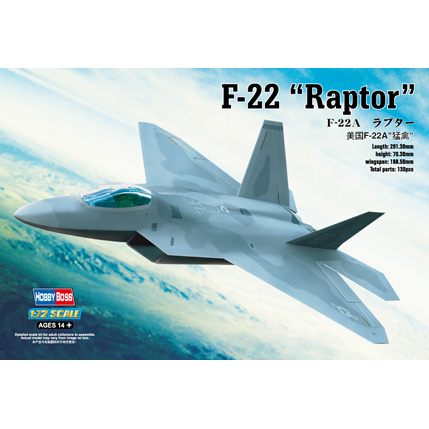 HobbyBoss 80210 1/72 F-22A Raptor