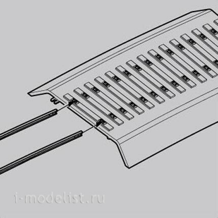 82910 HobbyBoss 1/72 German Railway Curved Track (rails)
