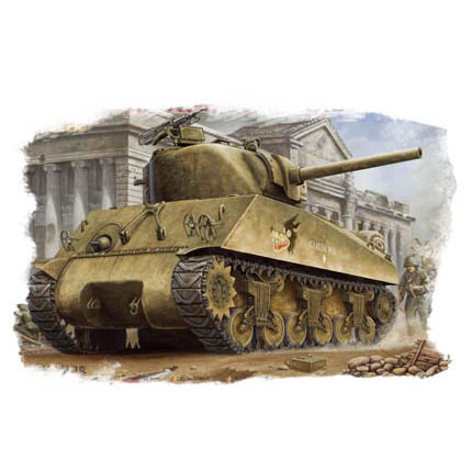 84803 HobbyBoss 1/48 U. S M4A3 Medium Tank 