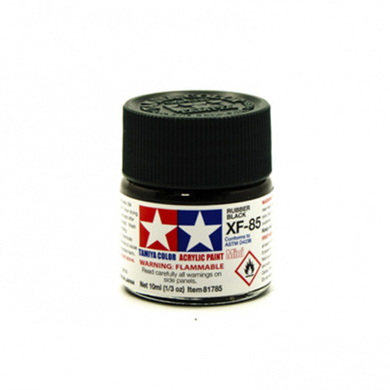 81785 Tamiya XF-85 Rubber Black (black rubber) Acrylic paint