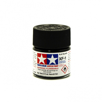 81701 Tamiya XF-1 Flat Black (matte Black) Acrylic paint