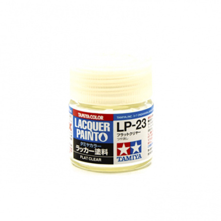 Tamiya LP 82123-23 Flat Clear (lacquer finish)10ml.