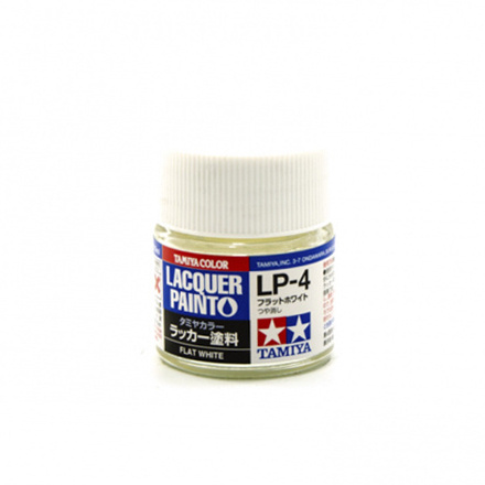 82104 Tamiya LP-4 Flat White (White matte) Lacquer paint 10ml.