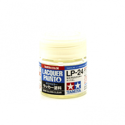 82124 Tamiya LP-24 Semi Gloss Clear (lacquer prozr.half-gloss.)10ml.
