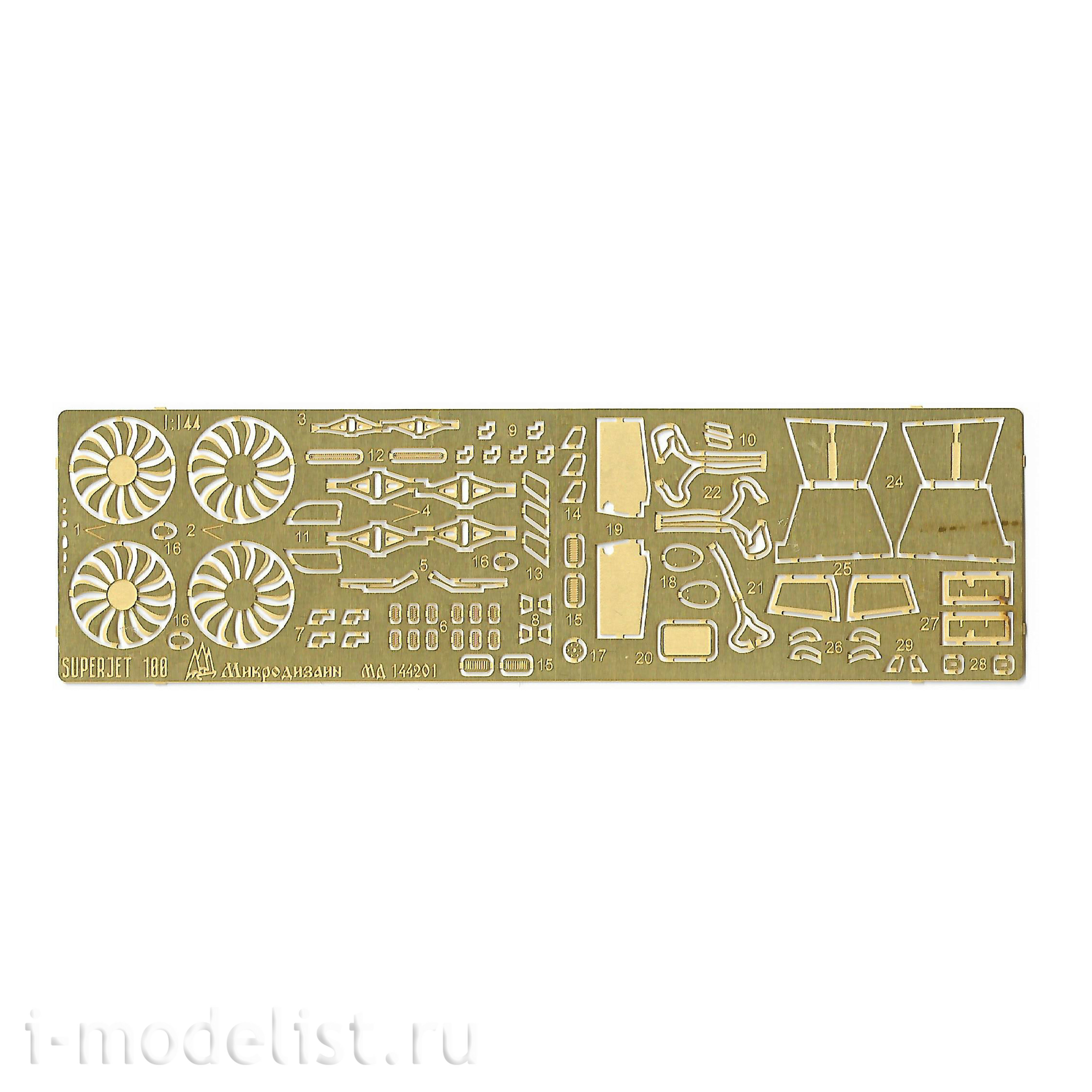 144201 Microdesign 1/144 Set of photo etching for Super-100 from the company 