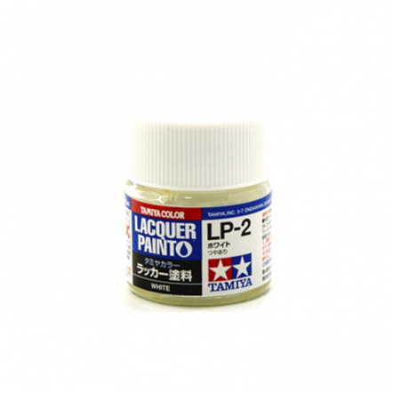 82102 Tamiya LP-2 White (White glossy) Lacquer paint 10ml.