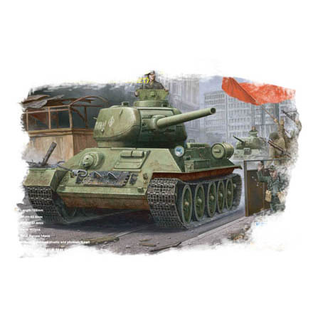 HobbyBoss 1/48 84809 Russian 34/85 1944 Tank (Model 1944 Angle-Jointed Turret)