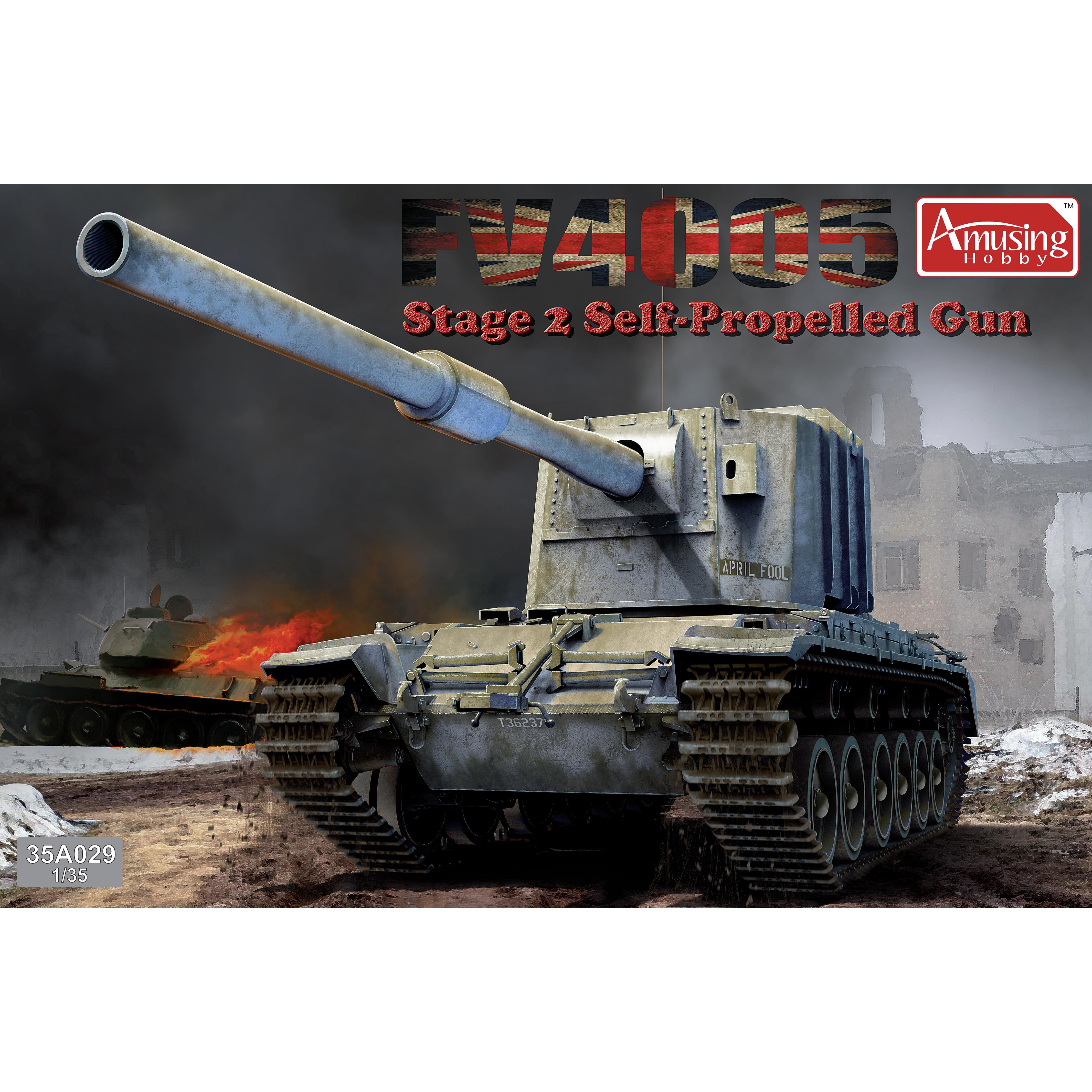 35A029 Amusing Hobby 1/35 British self-propelled gun FV4005 Stage 2