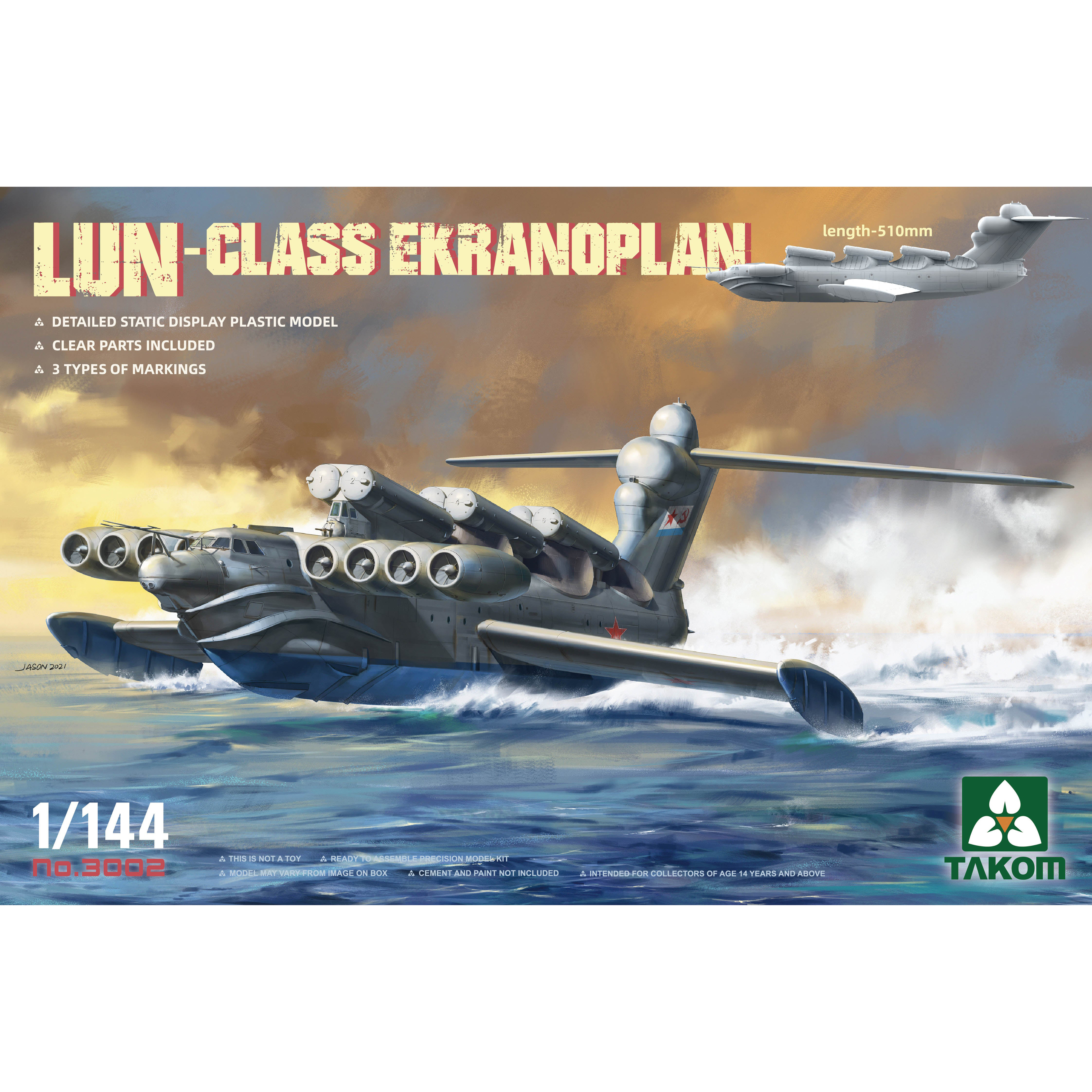 3002 Takom 1/144 Lun-Class Ekranoplan