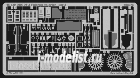 Eduard 48429 1/48 photo-etched MiG-29A Fulcrum exterior  