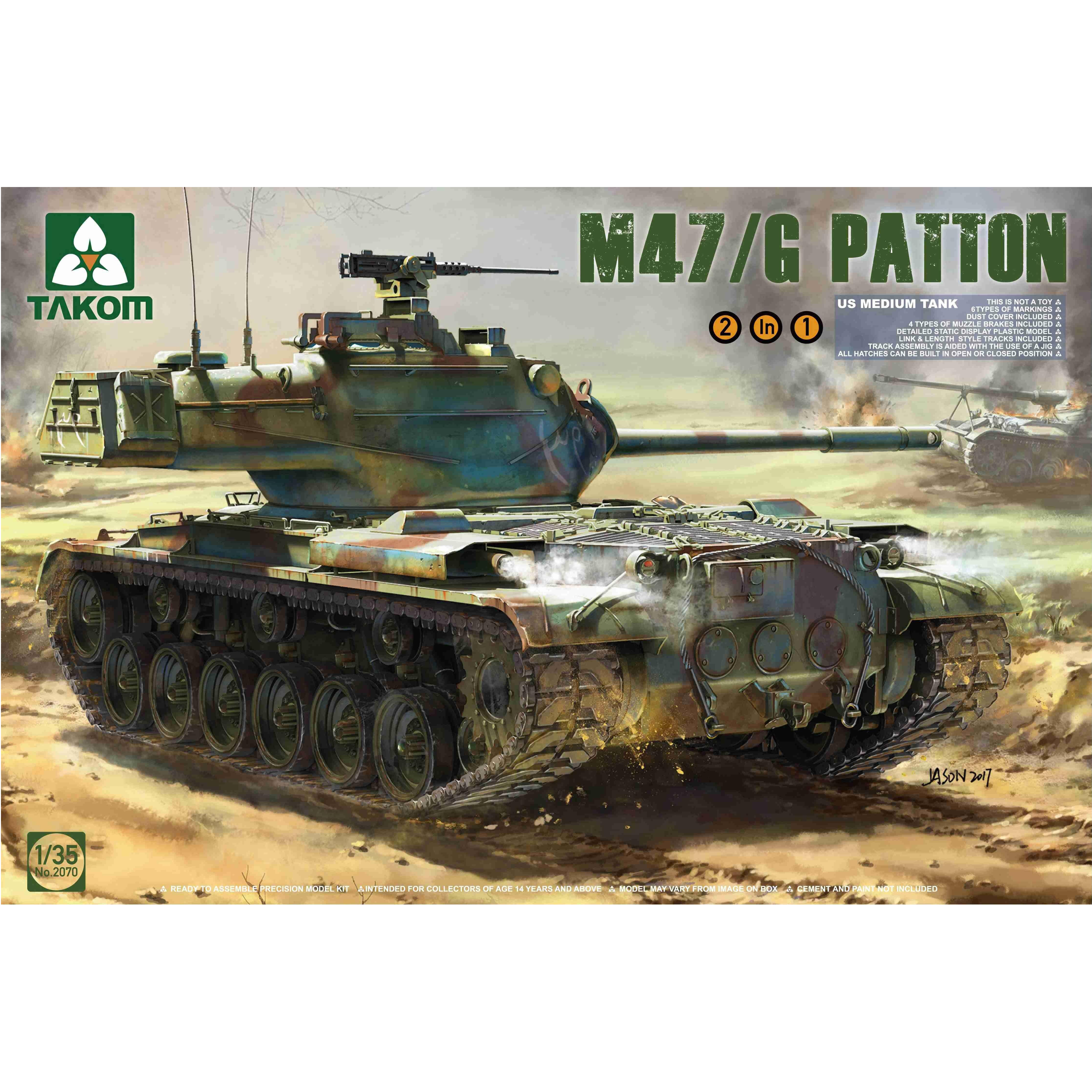 2070 Takom 1/35 US Medium Tank M47/G