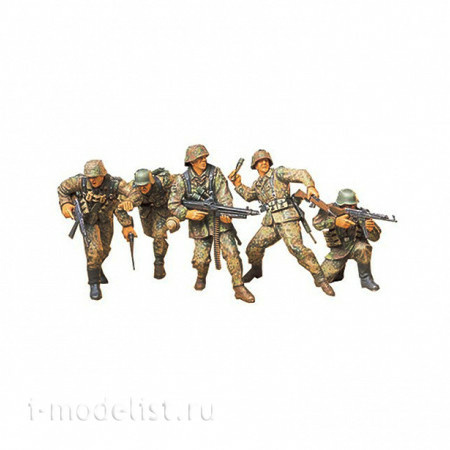 35196 Tamiya 1/35 German tank landing (5 figures)in attack in the form of-style 1944.(M44) with MG42, MP44, G43 and Panzerfaust 60