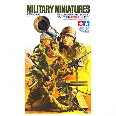 35086 Tamiya 1/35 American machine gunners, grenade throwers in battle 8figur