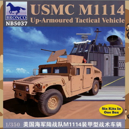 NB5037 Bronco 1/350 USMC M-1114 Up-Armored Tactical Vehicle