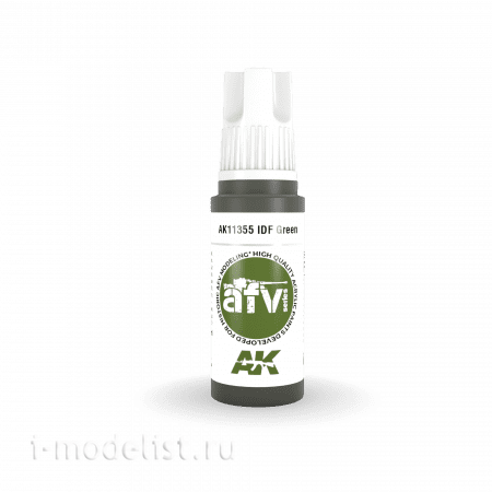 AK11355 AK Interactive Acrylic paint IDF GREEN (green) 17 ml