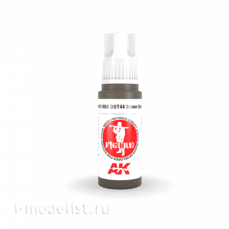 AK11408 AK Interactive Acrylic paint DOT44 BROWN BASE – FIGURES (brown base) 17 ml