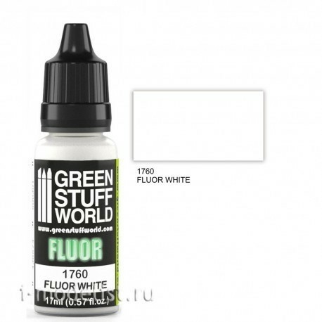 1760 Green Stuff World Fluorescent paint WHITE (Fluor Paint WHITE) 17 ml