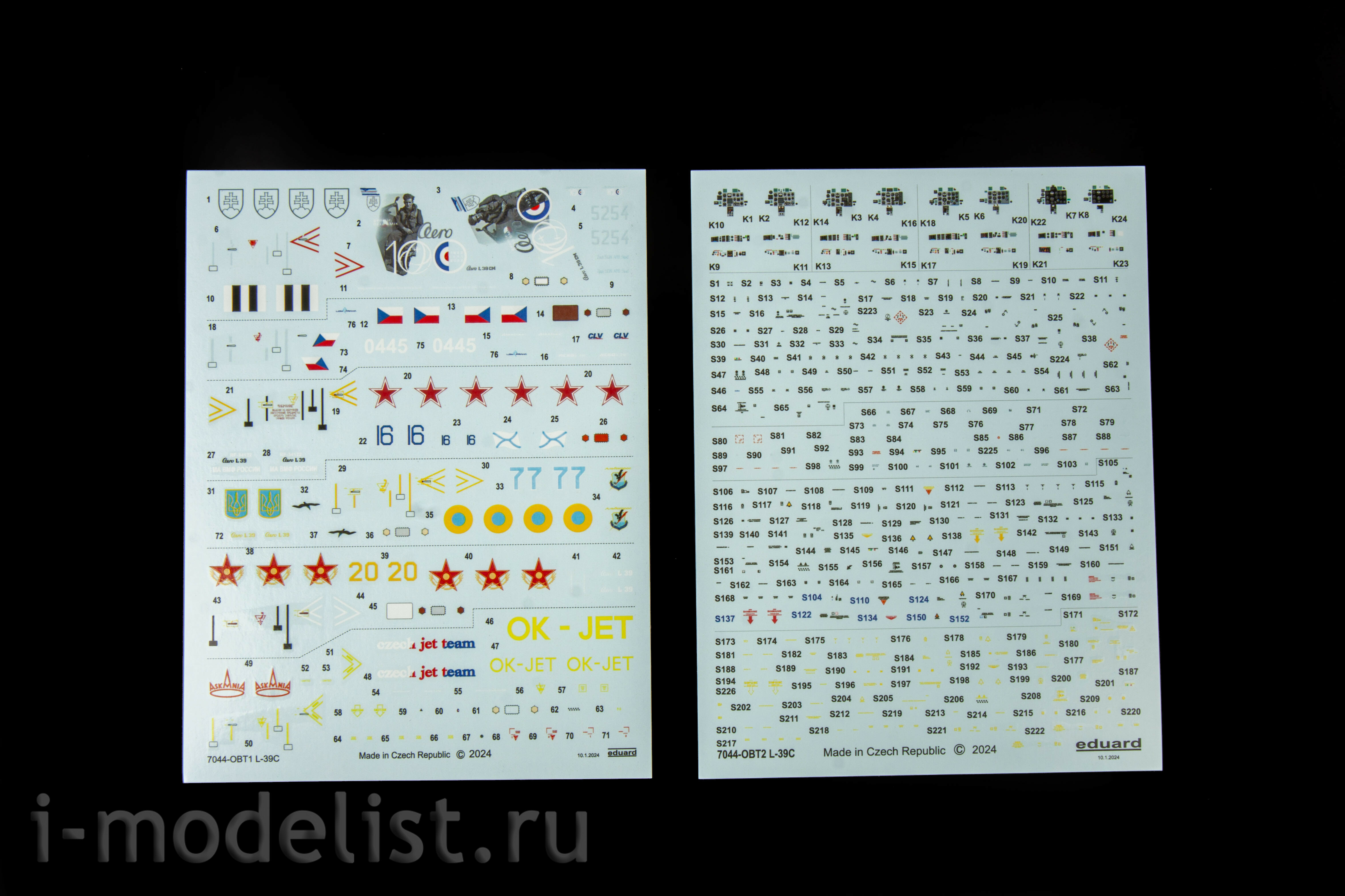 7044 Eduard 1/72 Чехословацкий учебно-боевой самолёт L-39C Albatros (ProfiPACK)