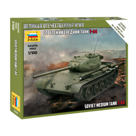 6238 Zvezda 1/100 Soviet medium tank T-44