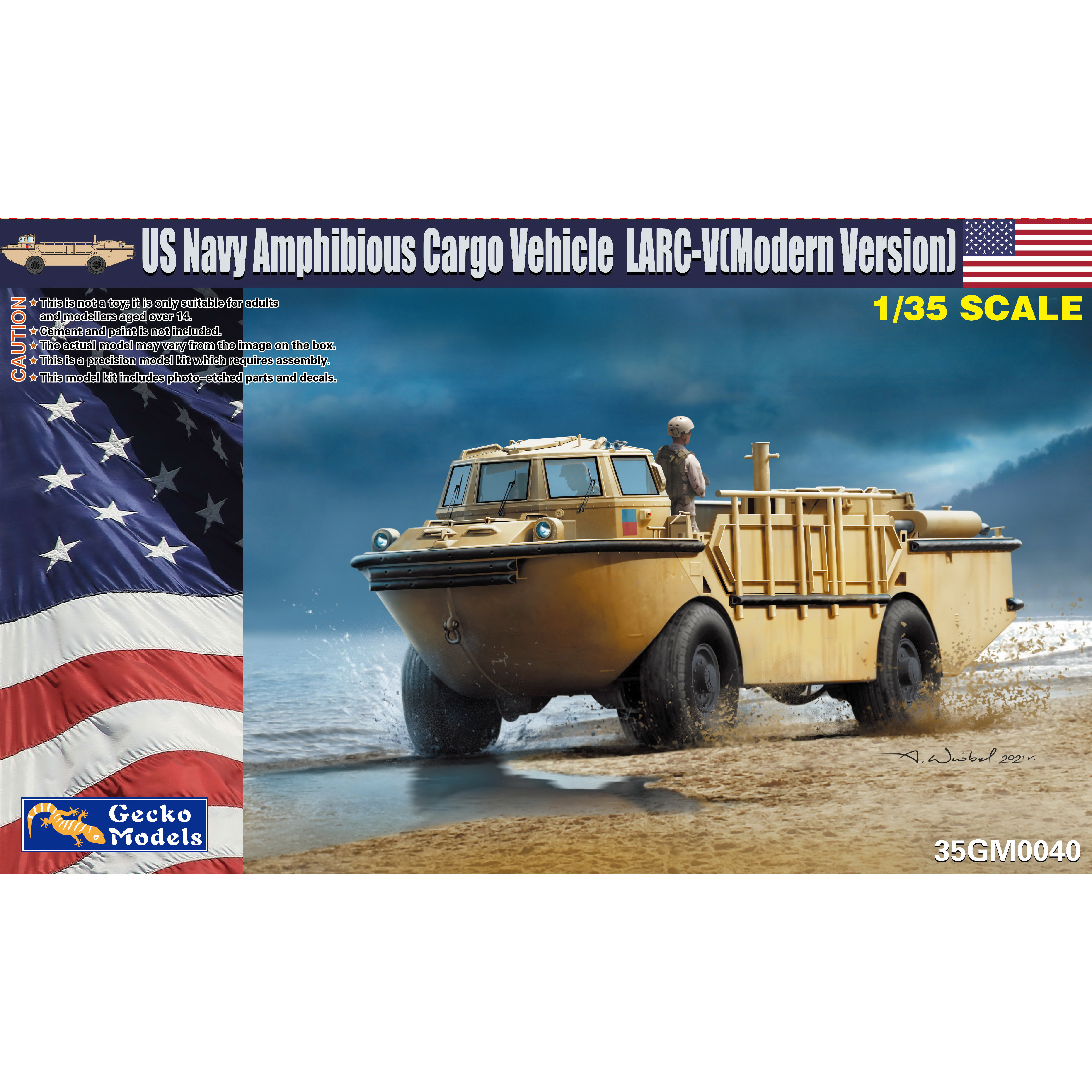 35GM0040 Gecko Models 1/35 US Navy Amphibious Cargo Vehicle LARC-V