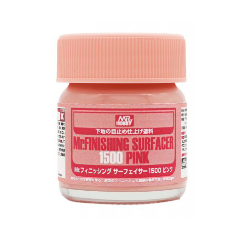 SF-292 Gunze Sangyo Primer MR.HOBBY Mr. Finishing Surfacer 1500 PINK, 40 ml.