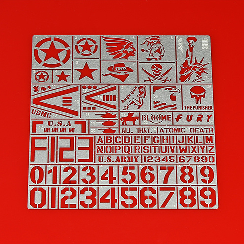 3805 Jas Stencil insignia of the modern US army