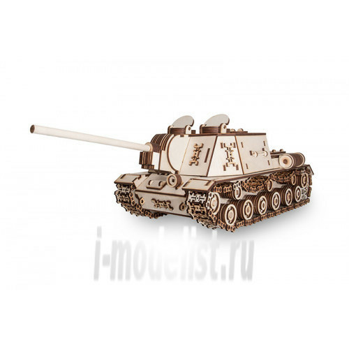1-04 EWA Collectible mechanical model wood Tank ISU-152