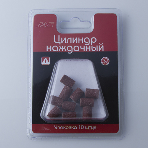 2432 JAS emery Cylinder, d 6.3 mm, grain P 120, 10 PCs/pack., blister