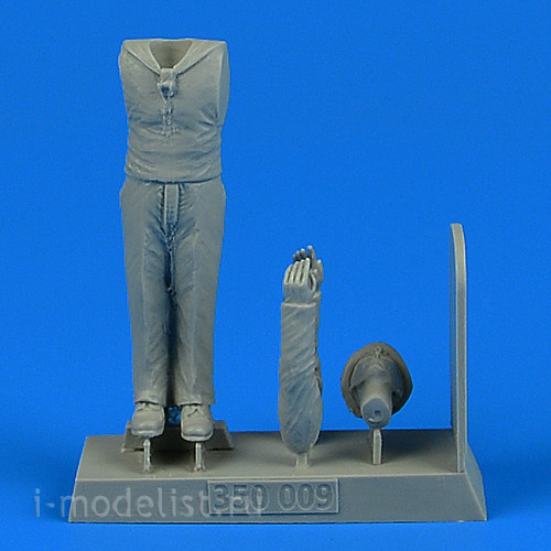 350 009 Aires 1/35 WWII Kriegsmarine sailor for German schnellboats, German Human Torpedoes, German midget and coastal submarines