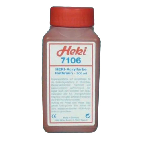 7106 Heki Acrylic dye. Red-brown 200 ml