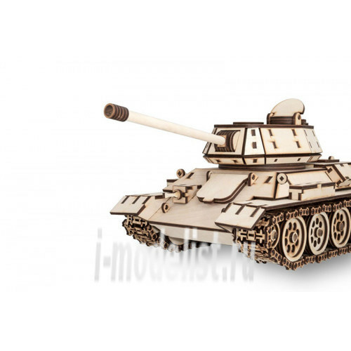 1-07 EWA Collectible mechanical model wood Tank 34