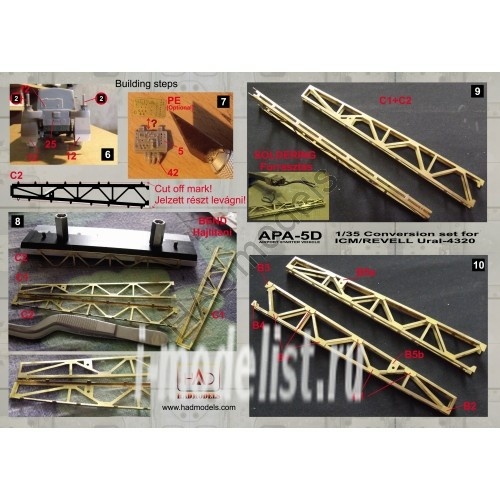 135008/2 HADmodels the conversion of the 1/35 U-4320 APA-5D Fieldstarter vehicle (for the model company 