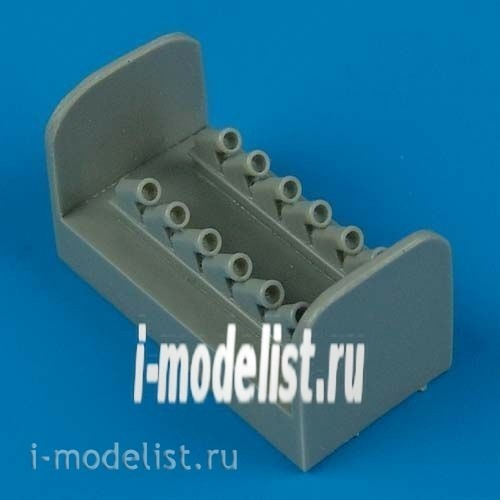 QB72 249 QuickBoost 1/72 add-on Kit Spitfire Mk.XIV exhaust - Round