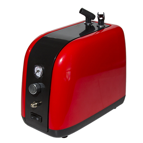 1215 JAS Compressor with receiver and two airbrush stands