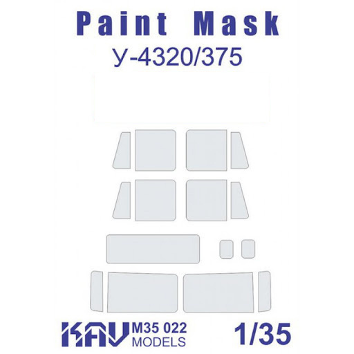 M35 022 KAV models 1/35 Painting mask for glazing U-4320/375 (Trumpeter)